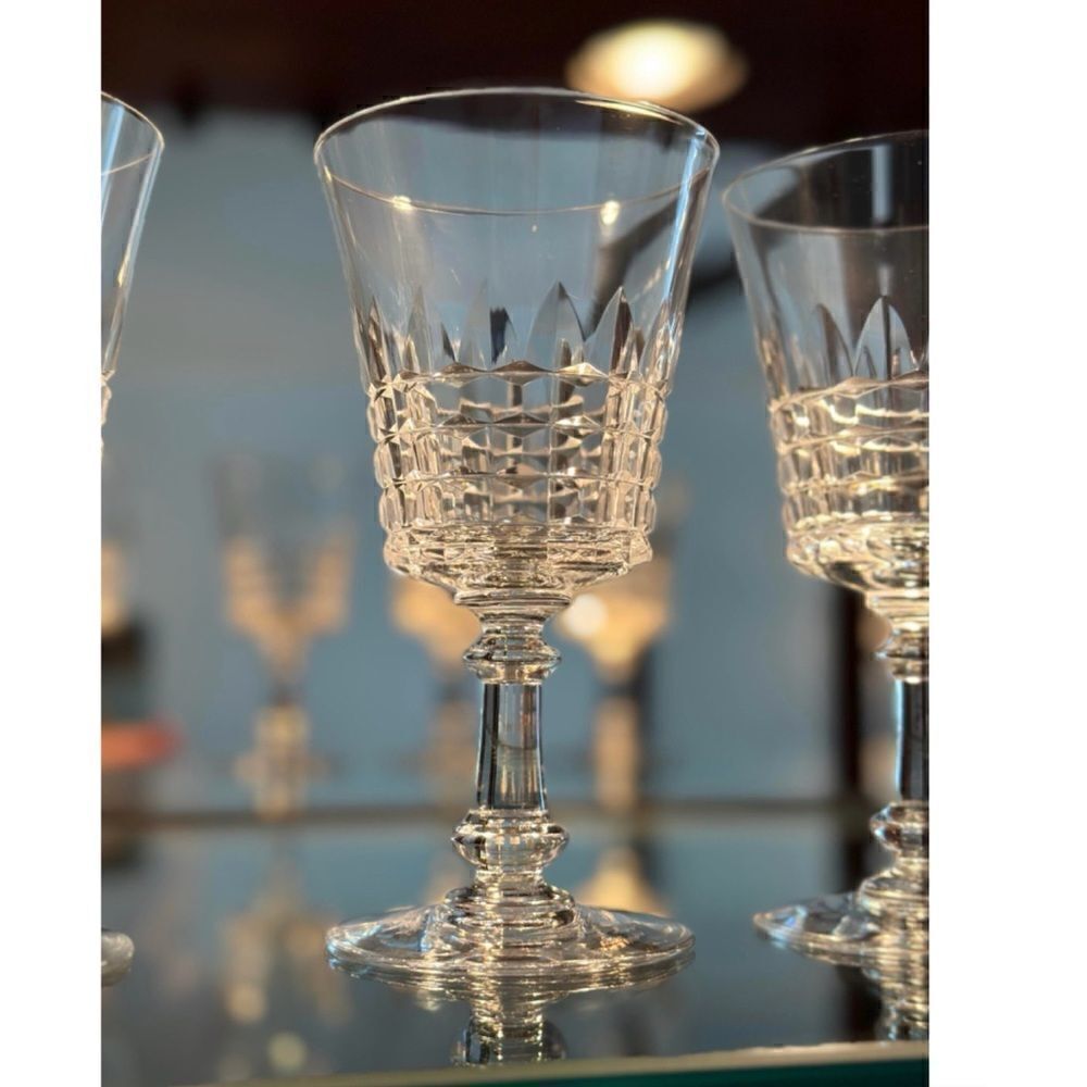 VAL ST LAMBERT Esneux Clear crystal Shot/ Port Wine   Glasses Set of 6 / New
